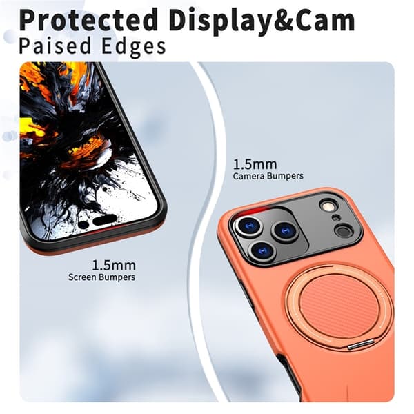 Mobilskal till iPhone 17 Pro MagSafe Rotating Kickstand - Orange Orange
