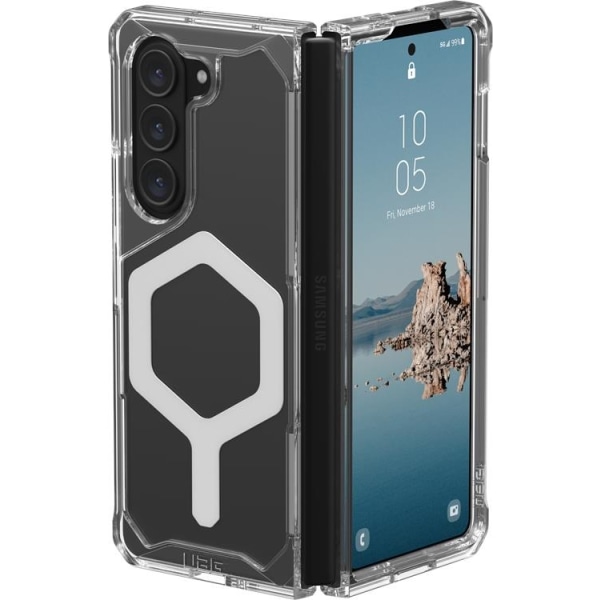 UAG Galaxy Z Fold 5 Mobiltaske Magsafe Plyo Pro - Is/Sølv