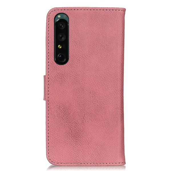 KHAZNEH Sony Xperia 1 IV lompakkokotelo Magneettinen läppä - vaaleanpunainen