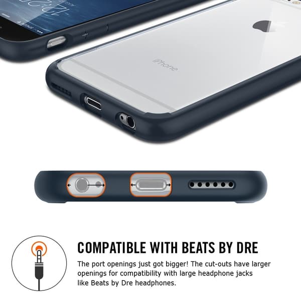 SPIGEN Ultra Hybrid hudbetræk til Apple iPhone 6 (S) Plus (Guld) Guld