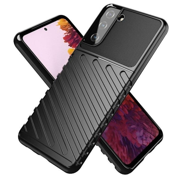 Thunder Flexibel Armored Skal Galaxy S22 Plus - Svart Svart