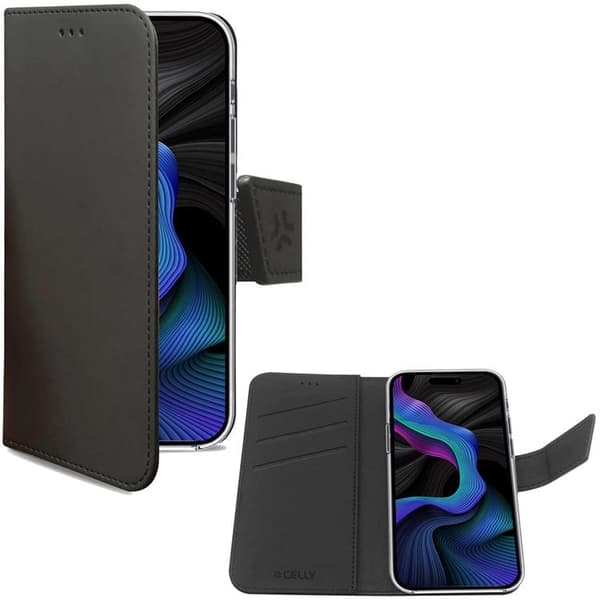 Celly Galaxy S23 FE Plånboksfodral Walley - Svart Black
