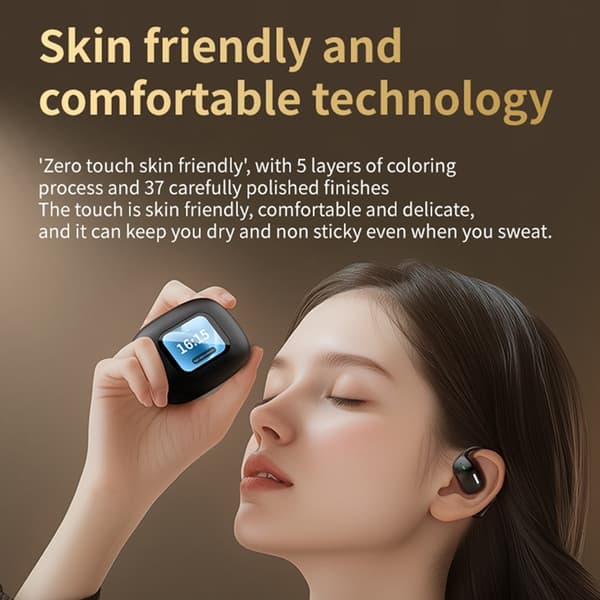 Trådlösa Bluetooth-Hörlurar Sports Ear-hook LX-80 Svart