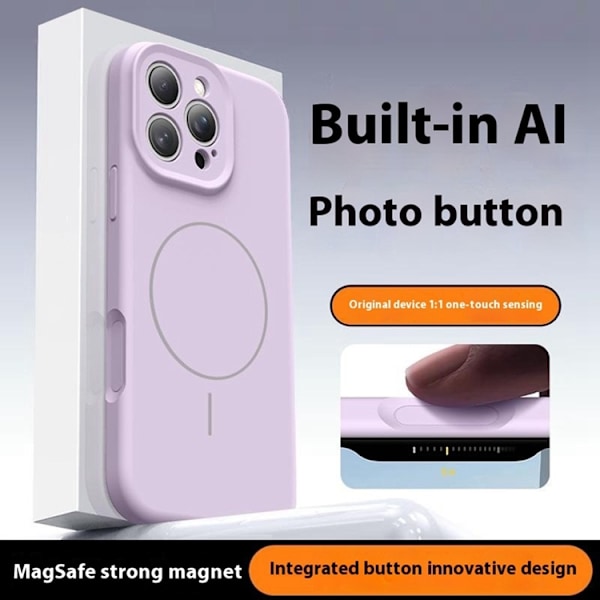 Mobilskal till iPhone 16 Pro Magafe med Camera Touch Control - Blå Blå