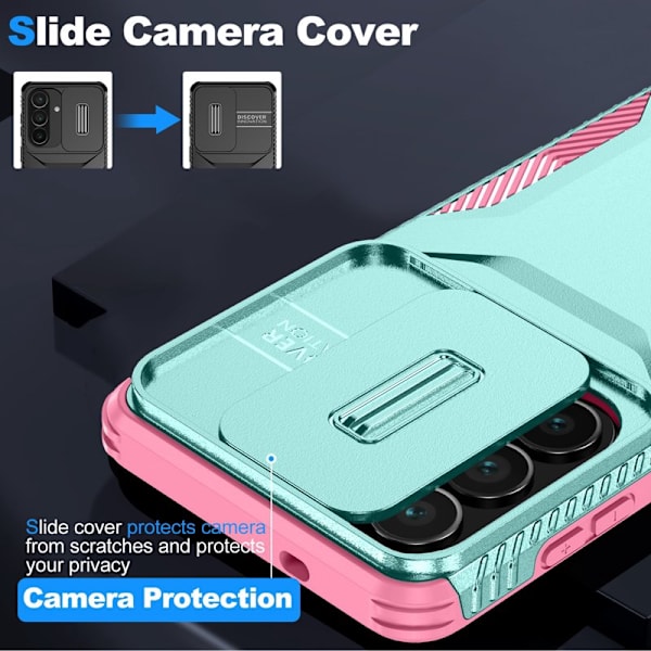 Mobilskal för Samsung Galaxy S26 Camshield TPU + PC - Grön