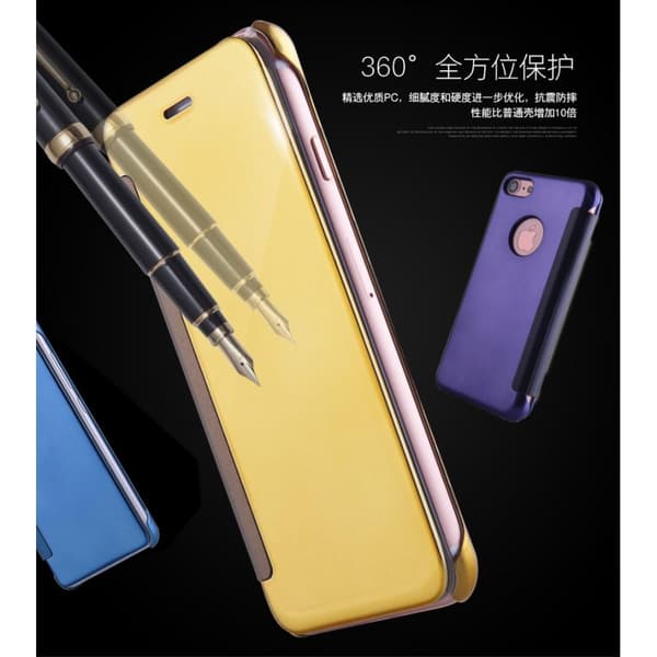 Peilipintainen kotelo iPhone 7/8/SE 2020 - Kulta Yellow