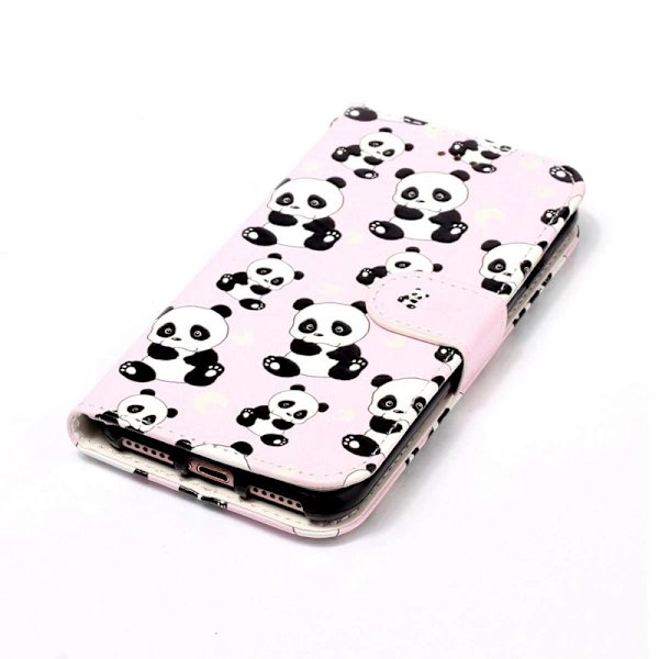 Plånboksfodral för Samsung Galaxy S26 Plus Konstläder med rem - Panda