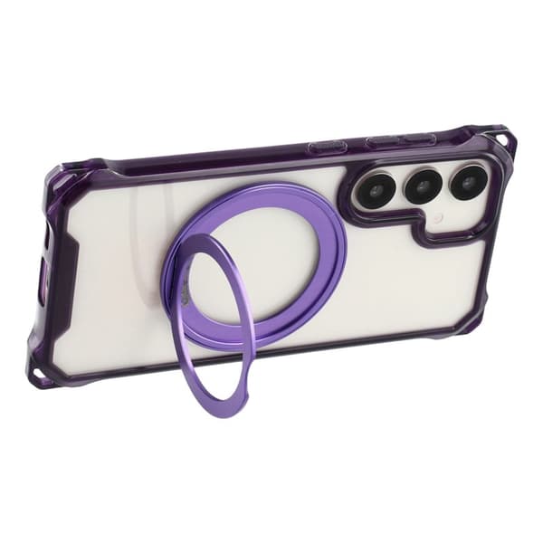 Mobilskal för Samsung Galaxy S26 Plus Magnetiskt Ring Kickstand TPU + PC - Lila