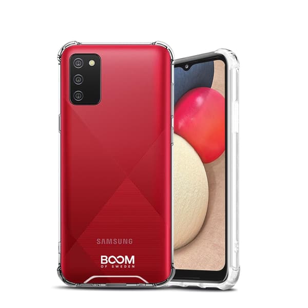 Boom Shockproof Skal till Samsung Galaxy A02s (NR) Transparent