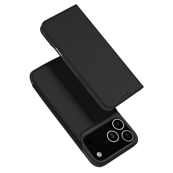 DUX DUCIS Skin Pro iPhone 17 Pro Max Pung Taske PU Læder - Sort Svart