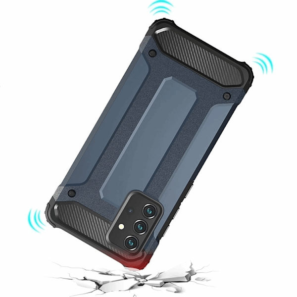 Telefontaske til Galaxy A26 Hybrid Armor - Blå Blå