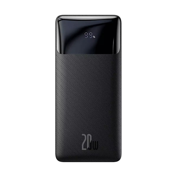 Baseus Digital Display Hurtigoplader 10000mAh 20W - Sort Black