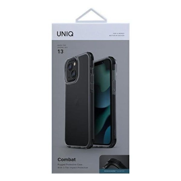 UNIQ Combat Skal iPhone 13 Skal - Svart Svart
