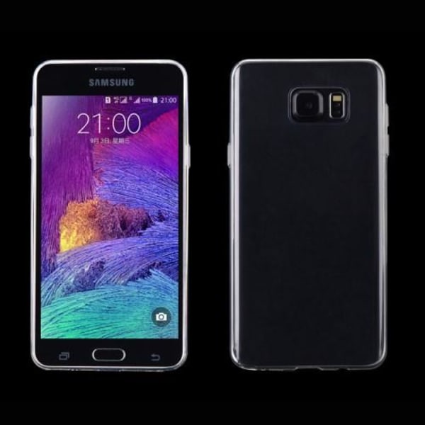 Totu Flexicase -kuori Samsung Galaxy S6 Edge Plus -puhelimelle - läpinäkyvä