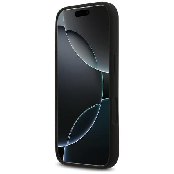 Guess Telefontaske til iPhone 17 Pro Max MagSafe Silikone Trekant Logo - Sort Svart