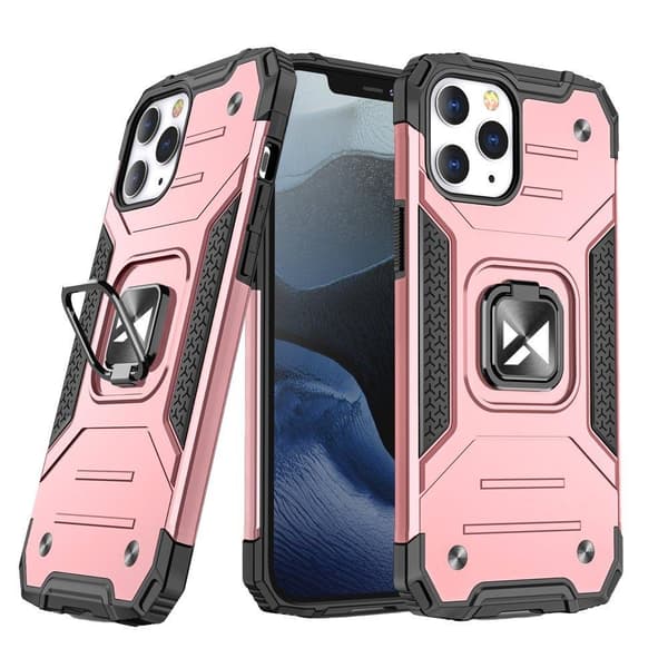 Wozinsky Ring Kickstand Tough Skal iPhone 13 Pro - Rosa Rosa