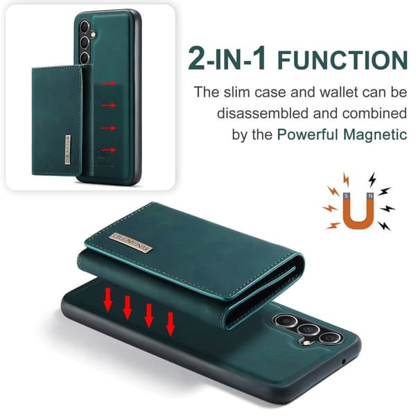 DG.Ming Plånboksfodral för Samsung Galaxy S26 Plus Magnetiskt PU + TPU - Grön