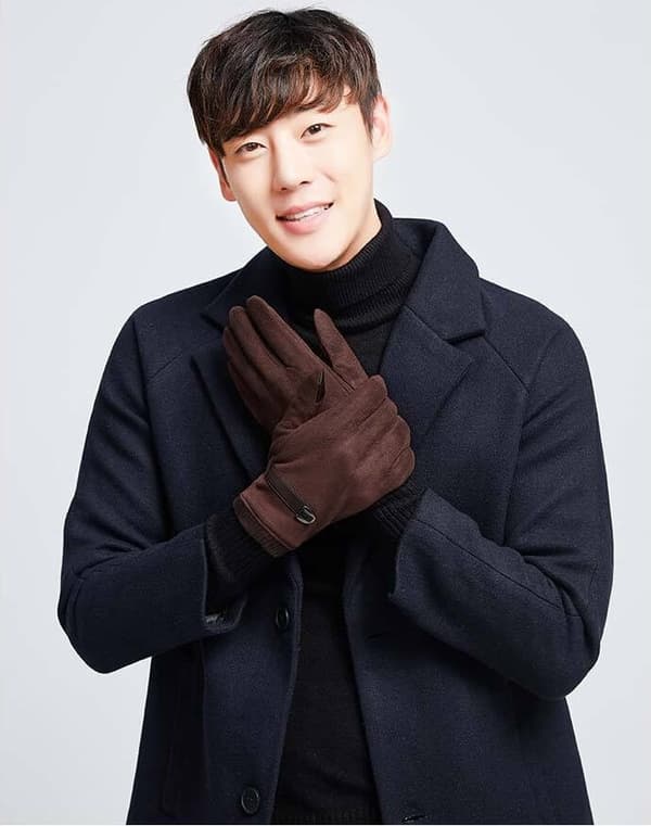 Suede Touchvantar / Handskar - Medium - Brun Brun