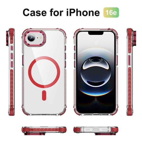 Mobilskal till iPhone 16e MagSafe Kickstand - Röd Röd