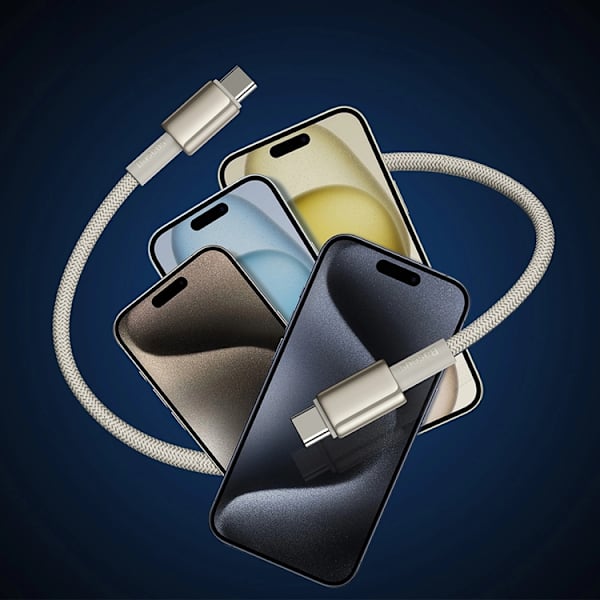 Baseus USB-C till USB-C kabel 100W 1m Tungsten Gold - Guld