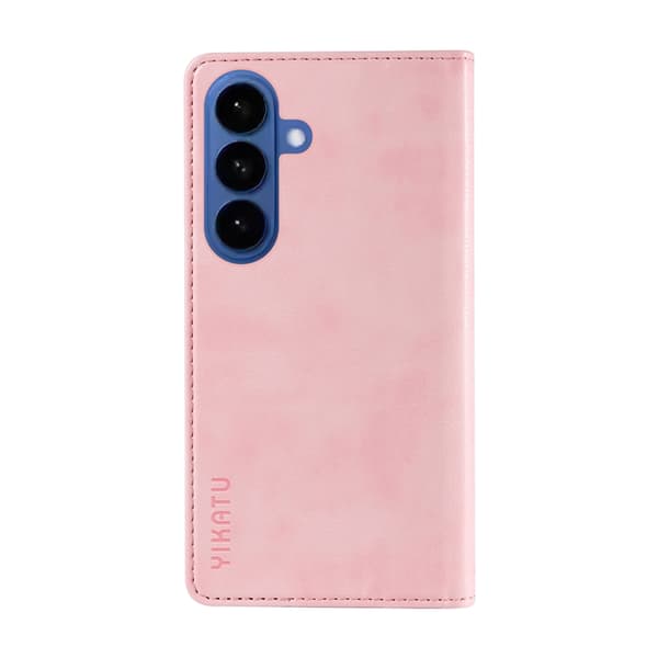 YIKATU Galaxy S26/S26 Pro Plånboksfodral Litchi Konstläder - Rosa Rosa