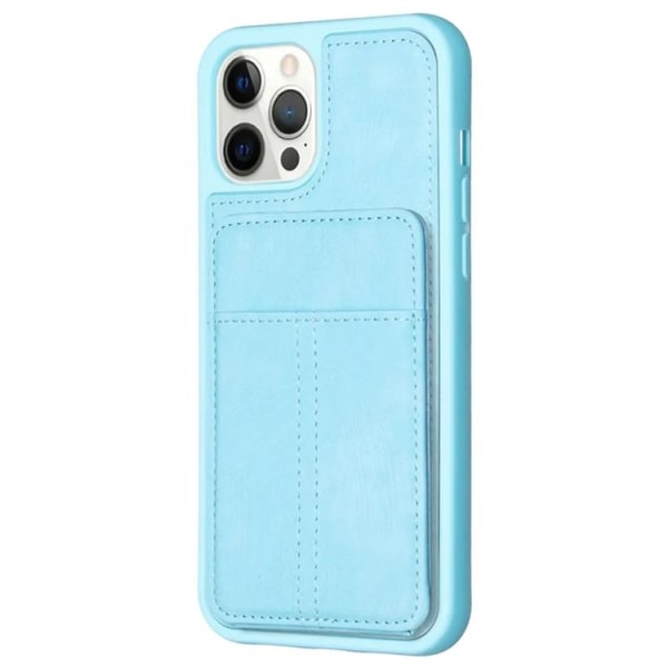 iPhone 15 Pro Max Mobilskal Korthållare BF28 - Blå