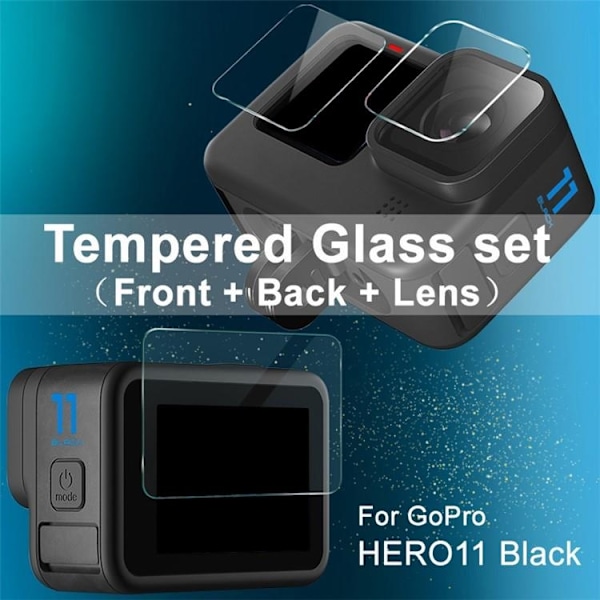 Imak GoPro HERO11 Kamera Härdat Glas Skärmskydd Set