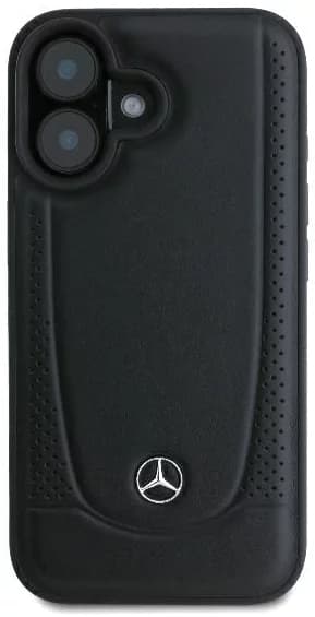 Mercedes Telefontaske til iPhone 16 Læder Urban - Sort Black