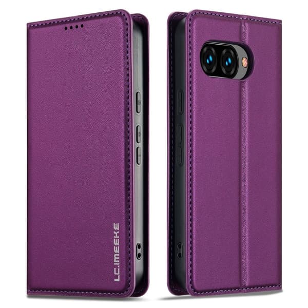 LC.IMEEKE L1 Series Google Pixel 9a Plånboksfodral Konstläder - Lila