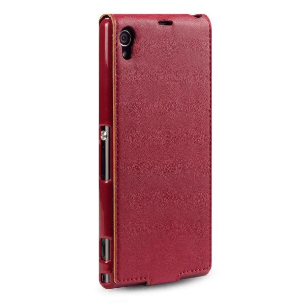 Flip Mobile Case – kotelo Sony Xperia Z1:lle (punainen) Red