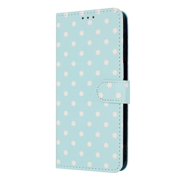 Oppo Find X9 Pro 5G Plånboksfodral Konstläder Polka Dot - Blå