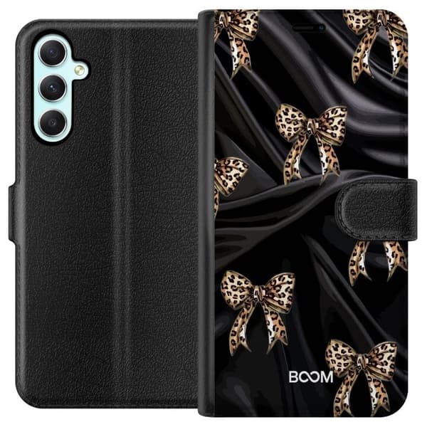 Pung Taske til Samsung Galaxy A34 med Leopard Sløjfe