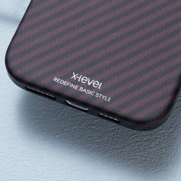 X-LEVEL Mobilskal till iPhone 16 Pro Max Magnetisk Ultratunn Röd