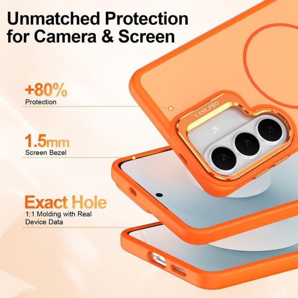 Mobilskal till Samsung Galaxy S26 Plus Plast Med Ställ - Orange