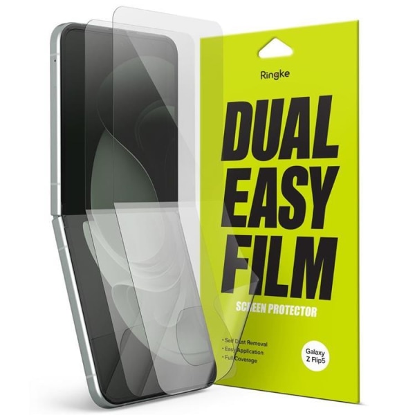 Ringke Galaxy Z Flip 5 Skærmbeskytter i hærdet glas Dual Easy Set