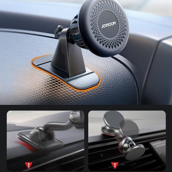 Joyroom Magnetisk Cockpit Mobilhållare - Mörkgrå Grå