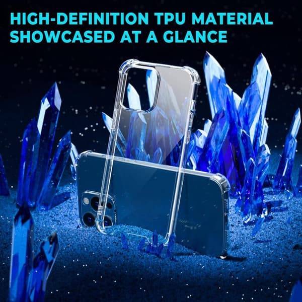 BOOM Mobilskal till iPhone 15 Pro Shockproof TPU - Clear Transparent