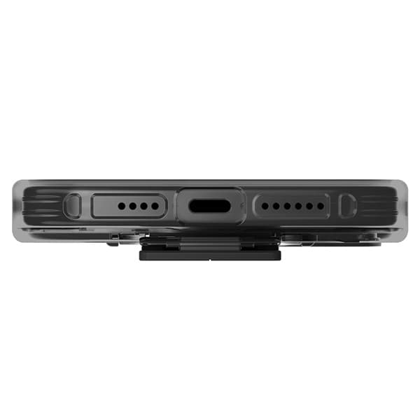 UNIQ Mobilskal till iPhone 15 Pro MagSafe Heldro Mount with Stand - rökånga