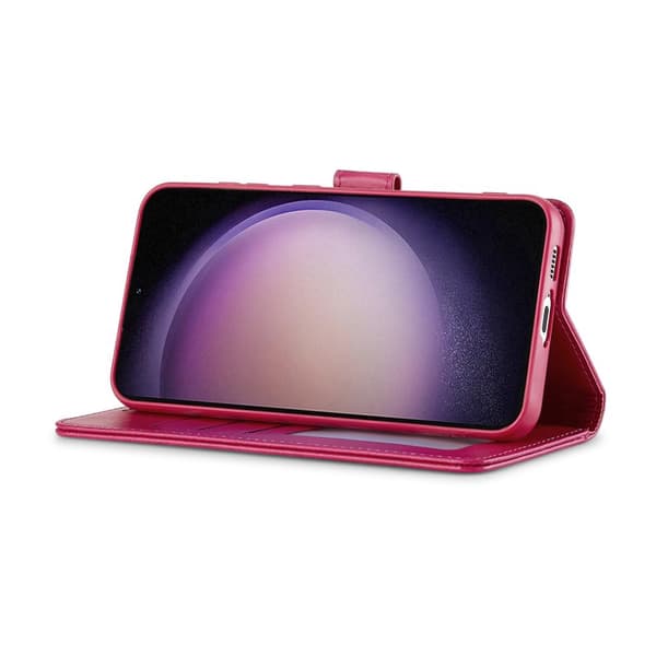 LC.IMEEKE Plånboksfodral för Samsung Galaxy S26 Plus Konstläder - Rosa