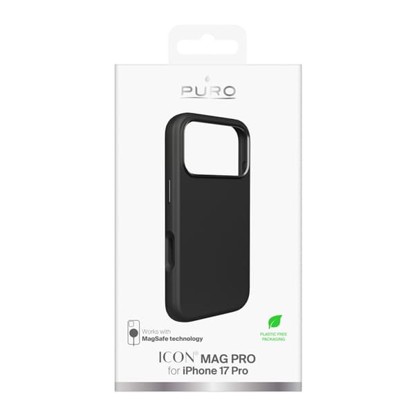 Puro Mobilskal till iPhone 17 Pro Max Magsafe Liquid Silikon - Svart Svart