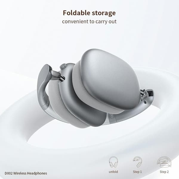 XUNDD Over-Ear Trådlösa Hörlurar Bluetooth Hoppbara D002 Svart
