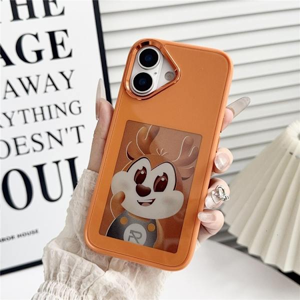 Mobilskal till iPhone 17 NFC DIY Customized HD Smart E-Ink - Orange Orange