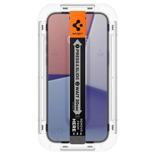 [2-Pack] Spigen iPhone 15 Plus Härdat Glas Skärmskydd 'EZ' Fit Transparent