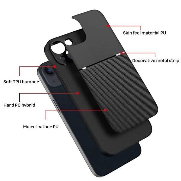 Mobilskal till iPhone 16 Pro Max Noble - Svart Black