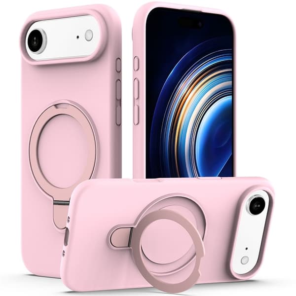 Mobilskal till iPhone Air MagSafe Kickstand PC + Silikon - Grå Rosa Rosa