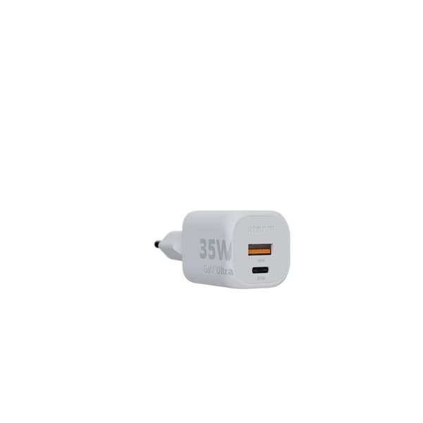 Xtorm 35W GaN2 Ultra Hemladdare USB-C PD/USB-A Vit