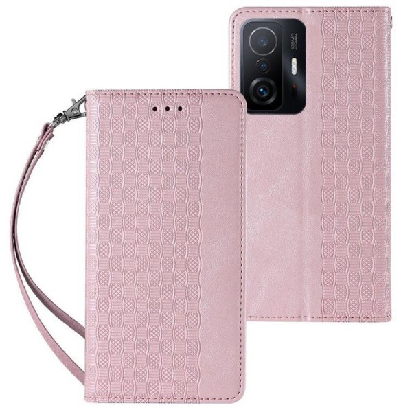 Galaxy A13 5G Plånboksfodral Magnet Strap - Rosa