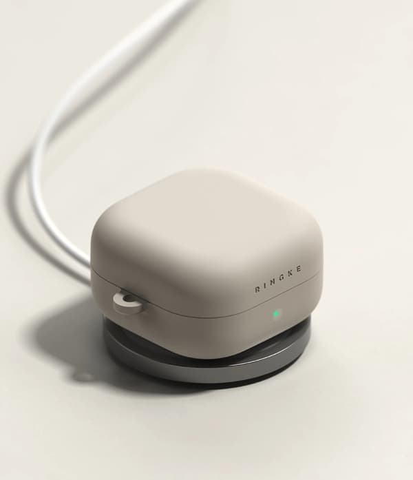 Ringke Skal För Galaxy Buds 4/4 Pro Silikon - Stone Beige