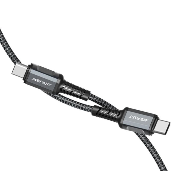 Acefast USB-C - USB-C 60 W 1,2 m - harmaa