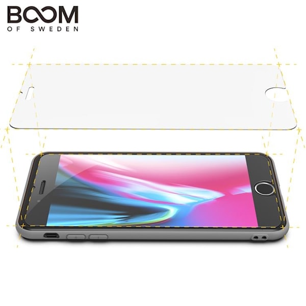 BOOM Flat Härdat Glas Skärmskydd iPhone 5/5S/SE Transparent
